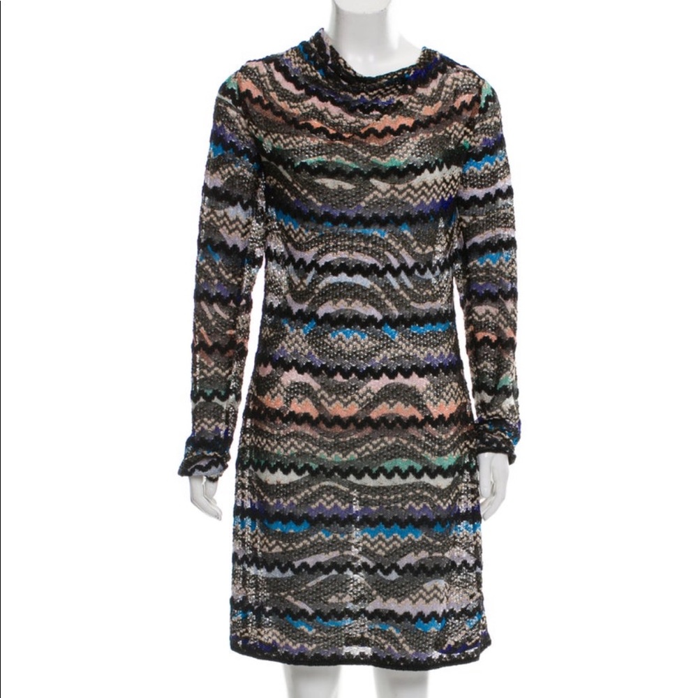 MISSONI Sheer Midi Dress Size IT 48 US 12/XL EUC
